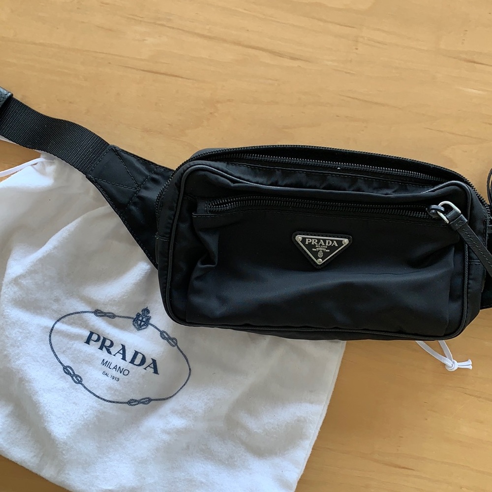 Prada Nylon & Leather Belt Bag